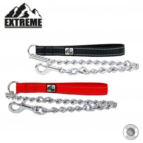 Extreme Extra Heavy Chain Lead Red 80cm