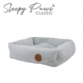 Sleepy Paws Square Bed 60x50cm Light Grey