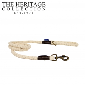 Heritage Cotton Rope Lead Natural 150x1.5cm