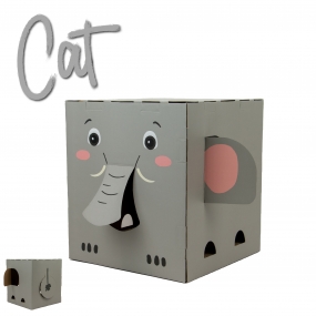 Elephant Catnip Scratcher Box