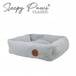 Sleepy Paws Square Bed 60x50cm Light Grey