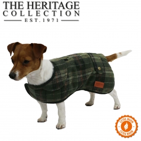 Heritage Green Check Coat 60cm XL