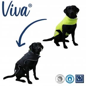 Viva Reversible Coat Black/Hi-Vis 30cm Small