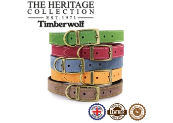 Timberwolf Leather Collar Sable 55-63cm Size 8