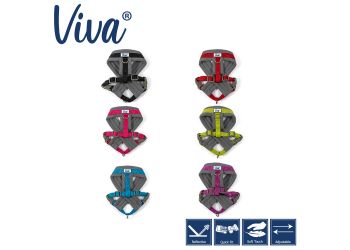 Viva Padded Harness Blue S 36-42cm