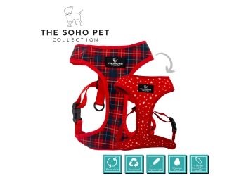 Tartan/Star Reversible Harness XS