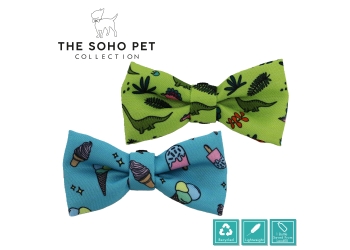 Dino/Ice Cream Patterned Bow Tie (2 per pack)