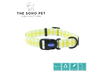 Soho Yellow Check Collar M