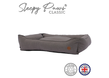 Grey Check Bed XL 84 x 105cm