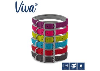 Padded Viva Collar Red 55-63cm Size 8