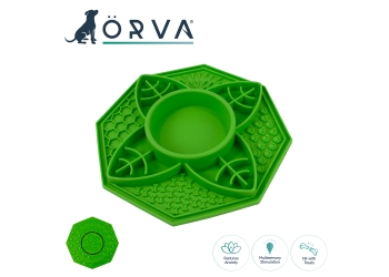 Orva Suction Cup Slow Feeder (Leaf Design)