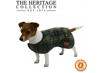 Heritage Green Check Coat 60cm XL