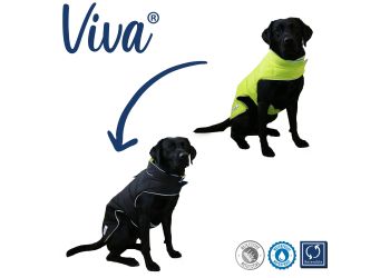 Viva Reversible Coat Black/Hi-Vis 25cm XSmall