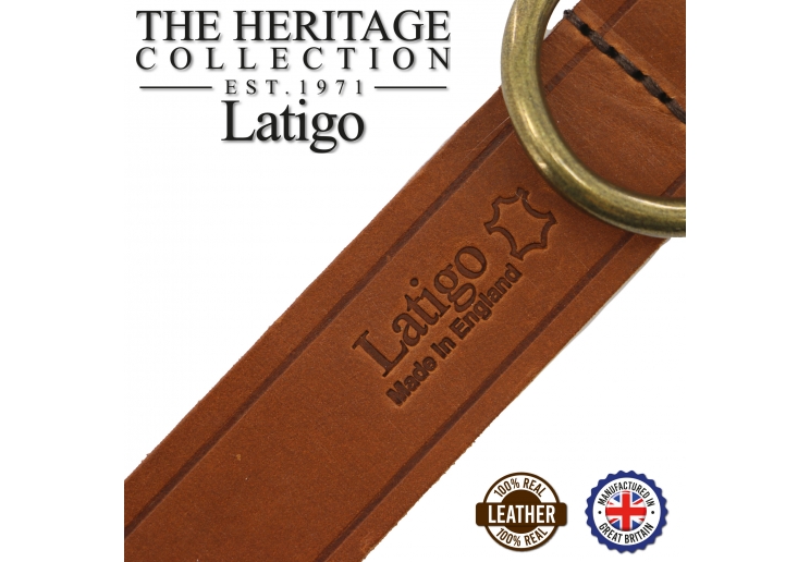 Latigo Leather Collar Chestnut 20-26cm Size 1