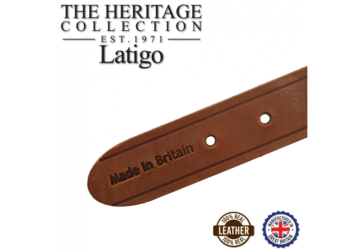 Latigo Leather Collar Chestnut 20-26cm Size 1