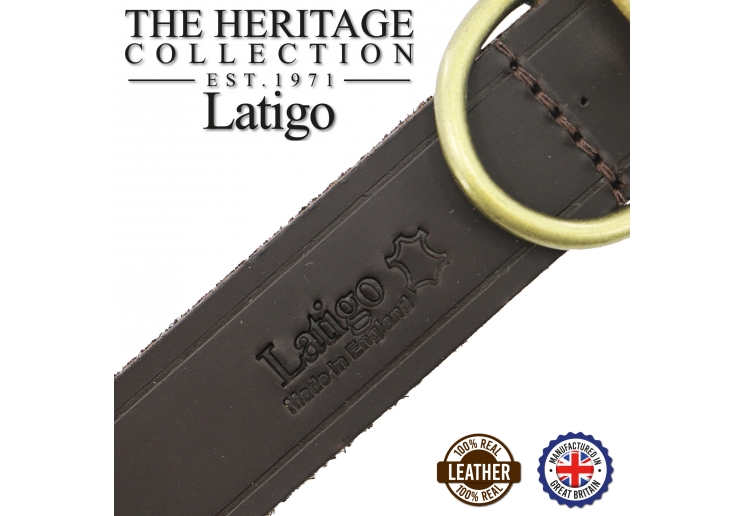 Latigo Leather Collar Havana 28-36cm Size 3