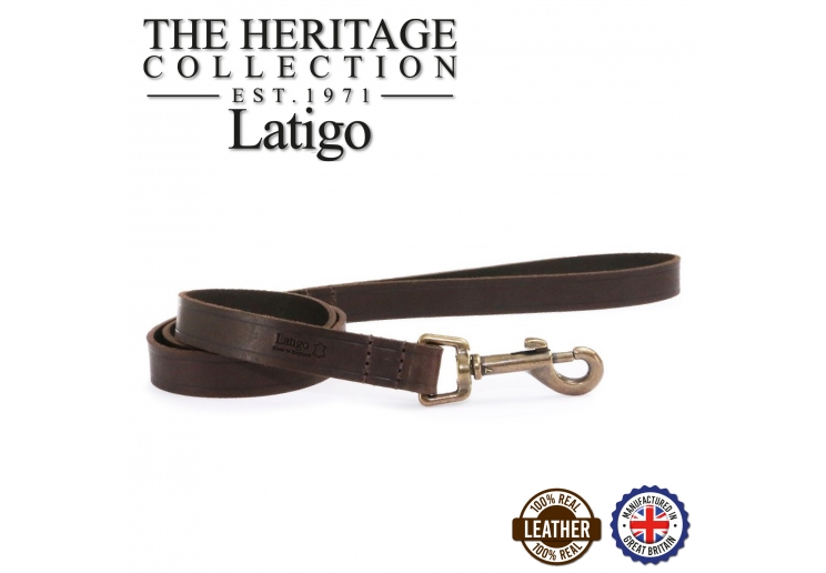 Latigo Leather Lead Havana 100cm x19mm