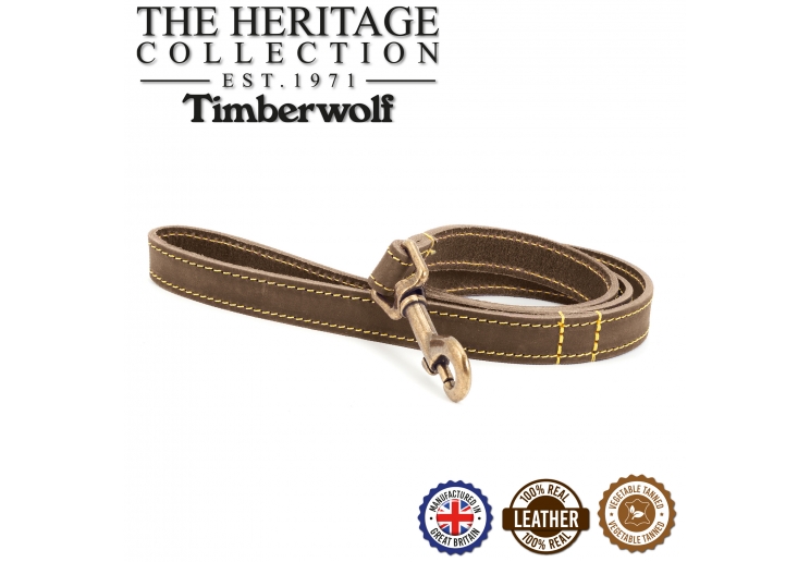 Timberwolf Leather Lead Sable 1mx19mm