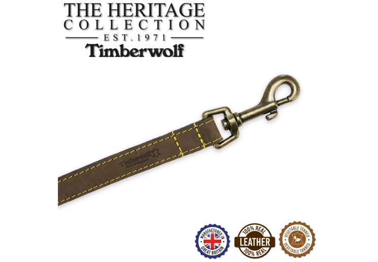 Timberwolf Leather Lead Sable 1mx19mm