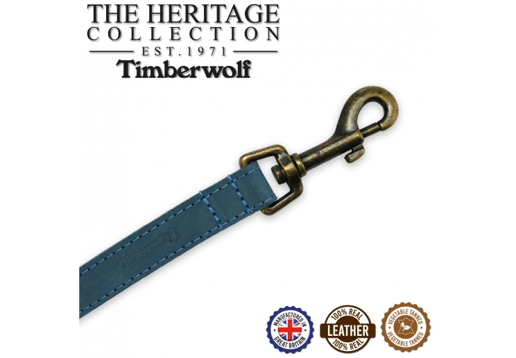 Timberwolf Leather Lead Blue 1mx19mm