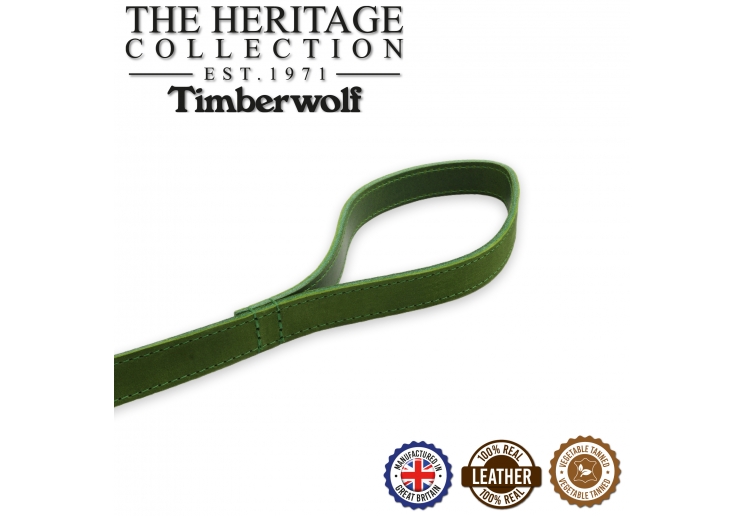 Timberwolf Leather Lead Green 60cmx19mm