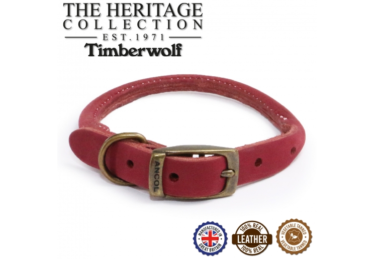 Timberwolf Rolled Collar Raspberry 35-43cm Size 4