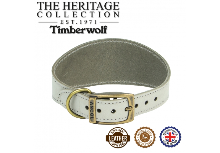 Timberwolf Greyhound Collar Light Grey 34-43cm