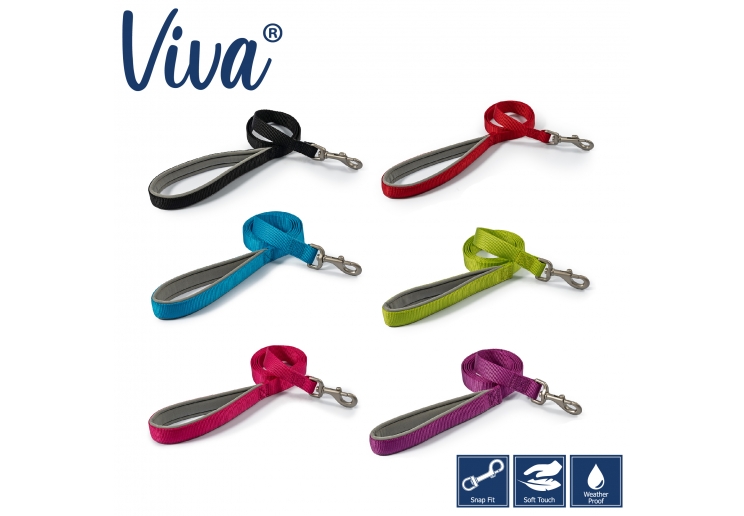 Viva Padded Lead Black 1mx12mm