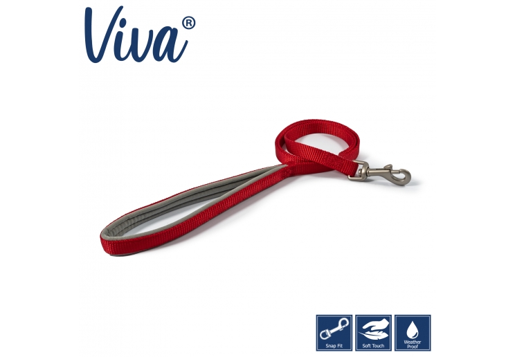 Viva Padded Lead Red 1mx12mm