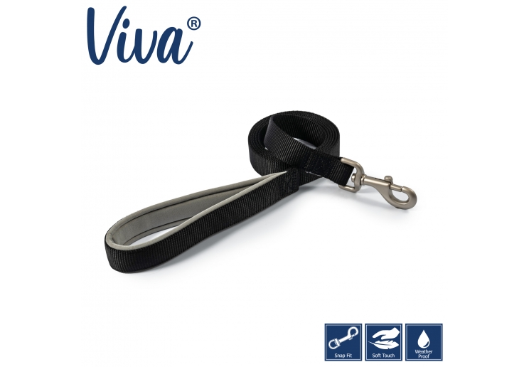 Viva Padded Lead Black 1mx25mm