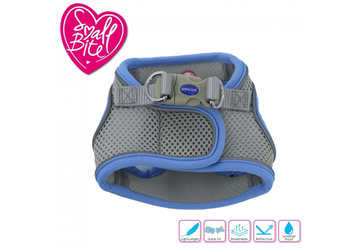 Small Bite Step-In-Harness XXS Blue 25-30cm