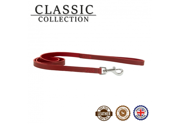 Classic Leather Lead Red 1mx12mm