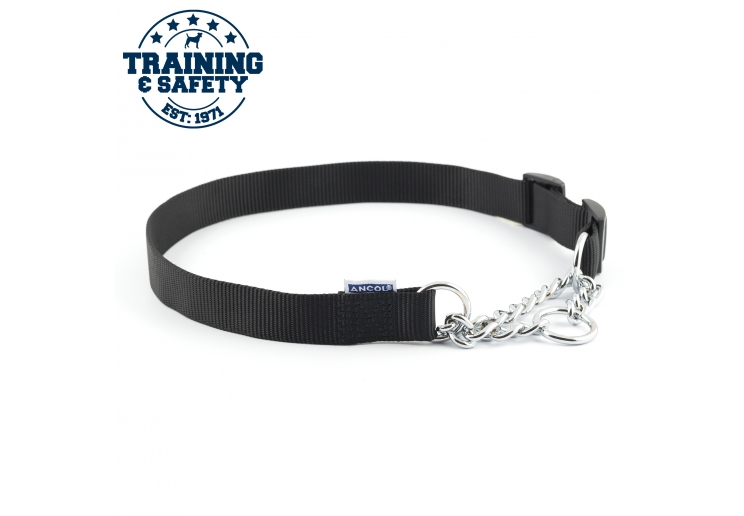 Black dog chain collar best sale