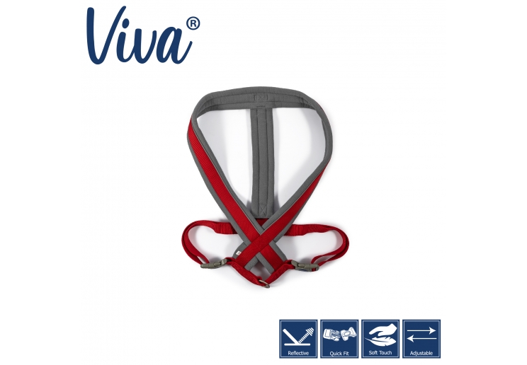 Viva Padded Harness Red XL 70-98cm