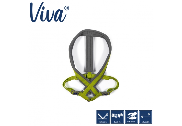 Viva Padded Harness Lime XL 70-98cm