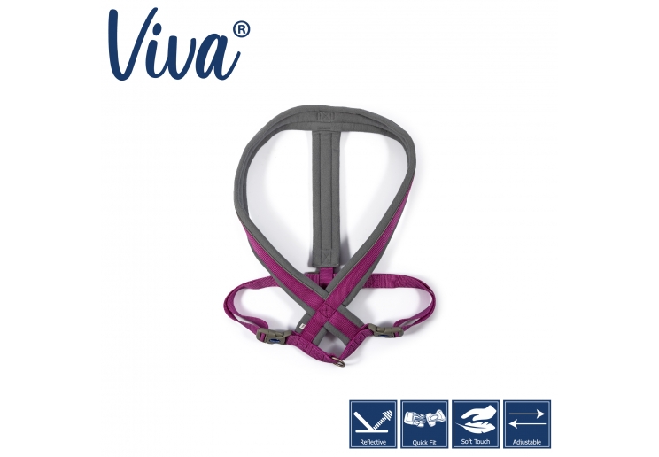 Viva Padded Harness Purple XL 70-98cm