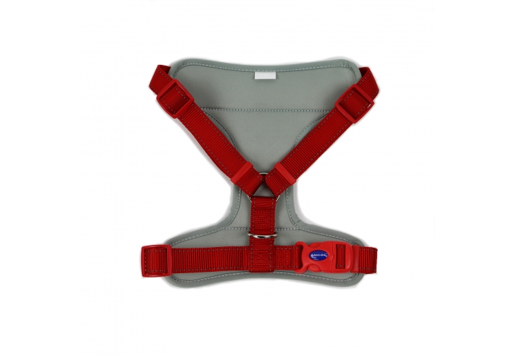 Travel Dog Harness Red S 37-58cm