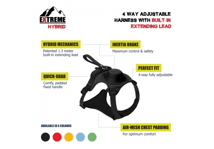 Extreme Hybrid Harness Aqua Blue M