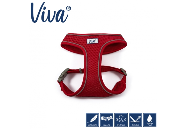 Viva Comfort Dog Harness Red XS 28-40cm