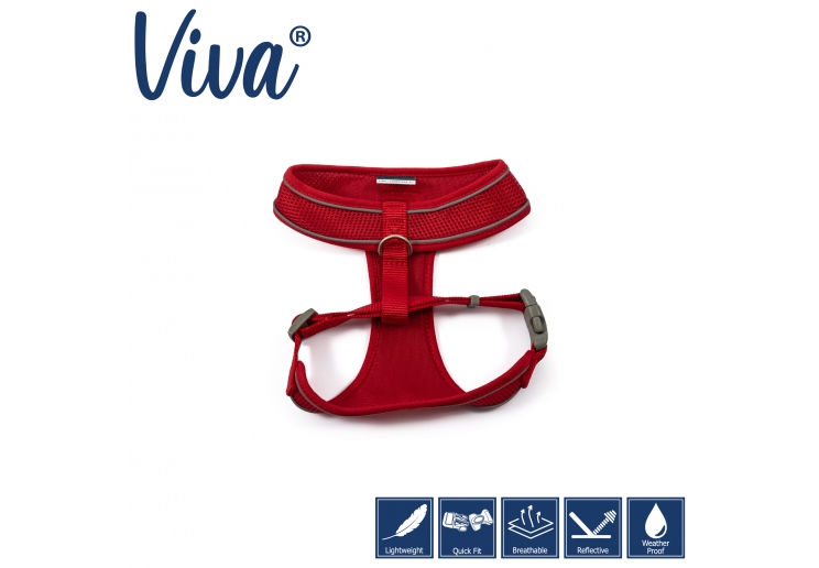 Viva Comfort Dog Harness Red XS 28-40cm