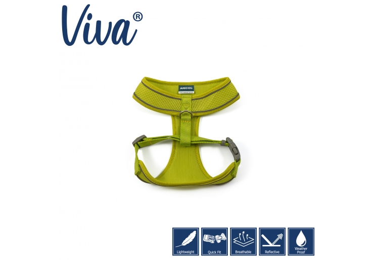 Viva Comfort Dog Harness Lime XS 28-40cm