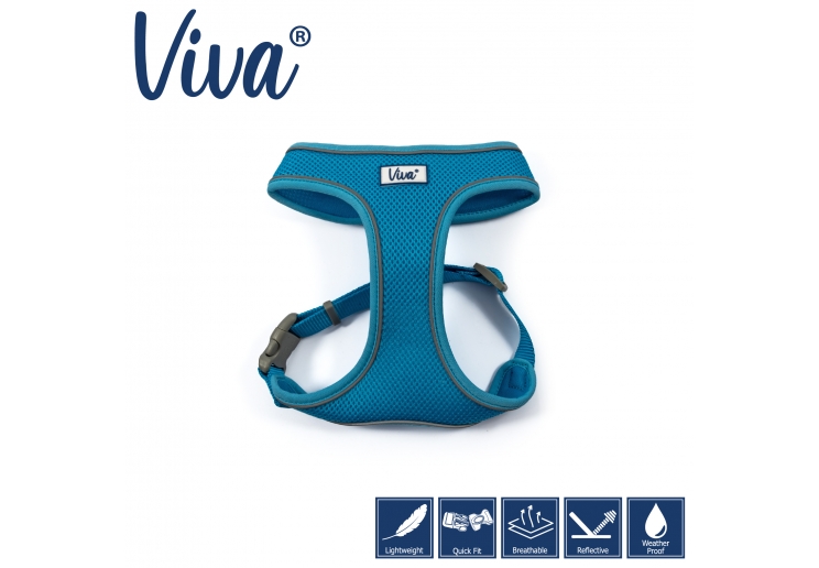 Viva Comfort Dog Harness Blue M 44-57cm