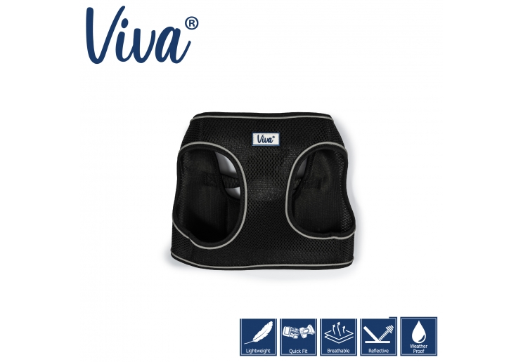 Viva Step-in Harness XS Black 30-36cm