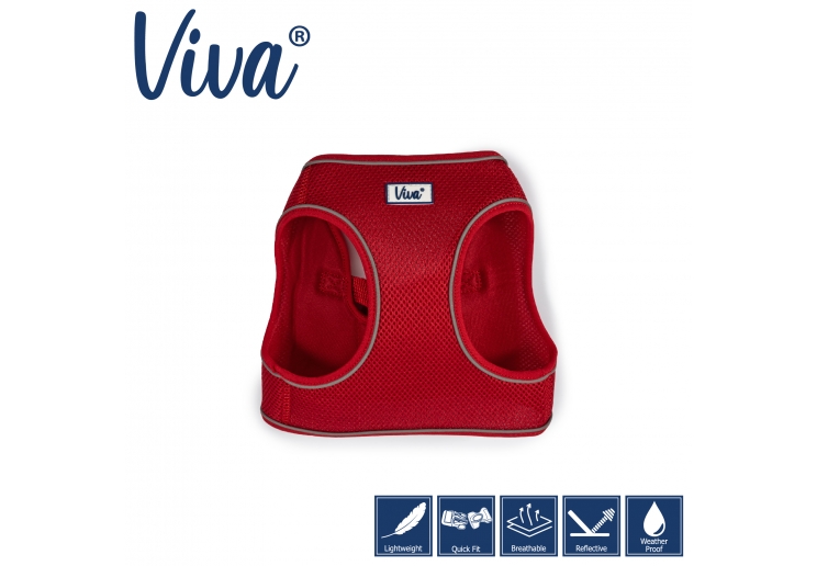 Viva Step-in Harness S Red 35-42cm