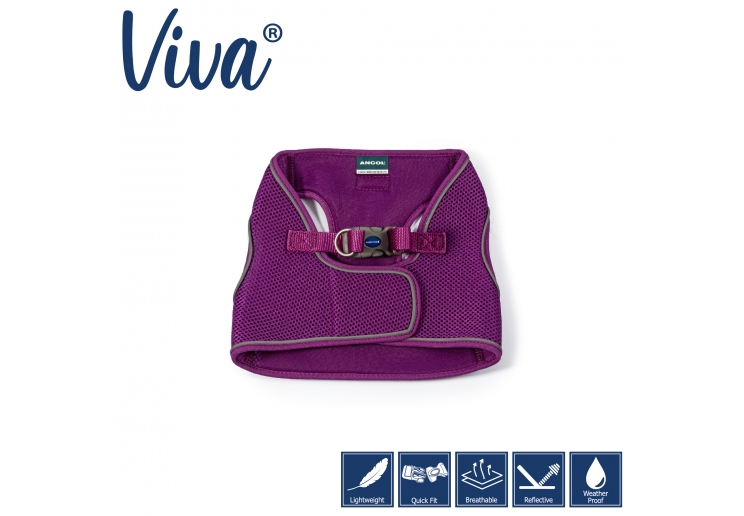 Viva Step-in Harness M Purple 46-54cm