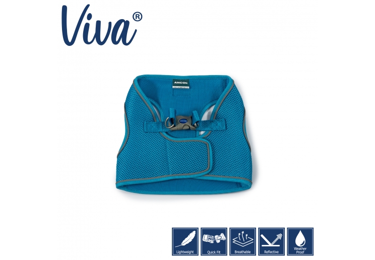 Viva Step-in Harness L Blue 54-60cm