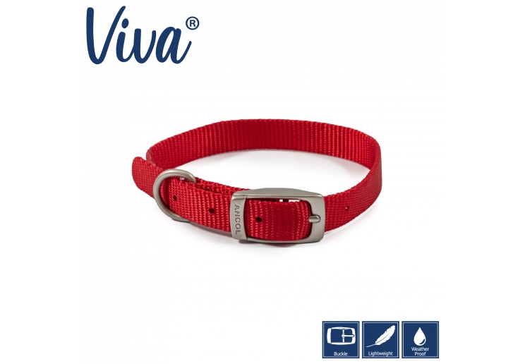 Viva Collar Red 20-26cm Size 1