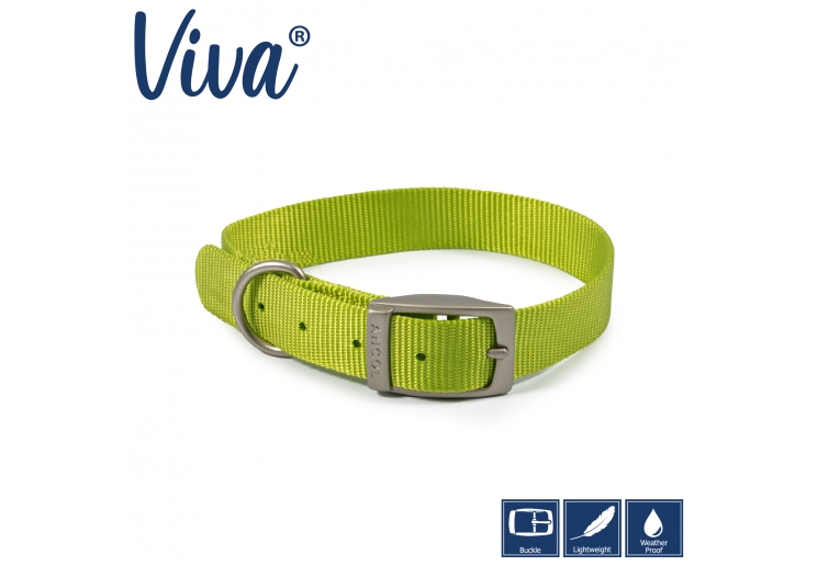 Viva Collar Lime 35-43cm Size 4