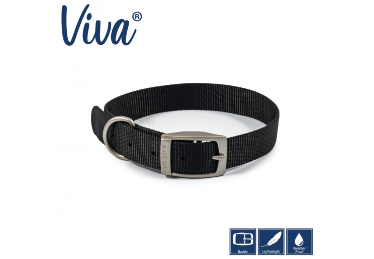 Viva Collar Black 39-48cm Size 5