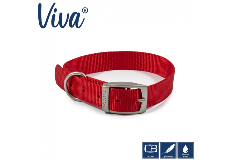 Viva Collar Red 39-48cm Size 5